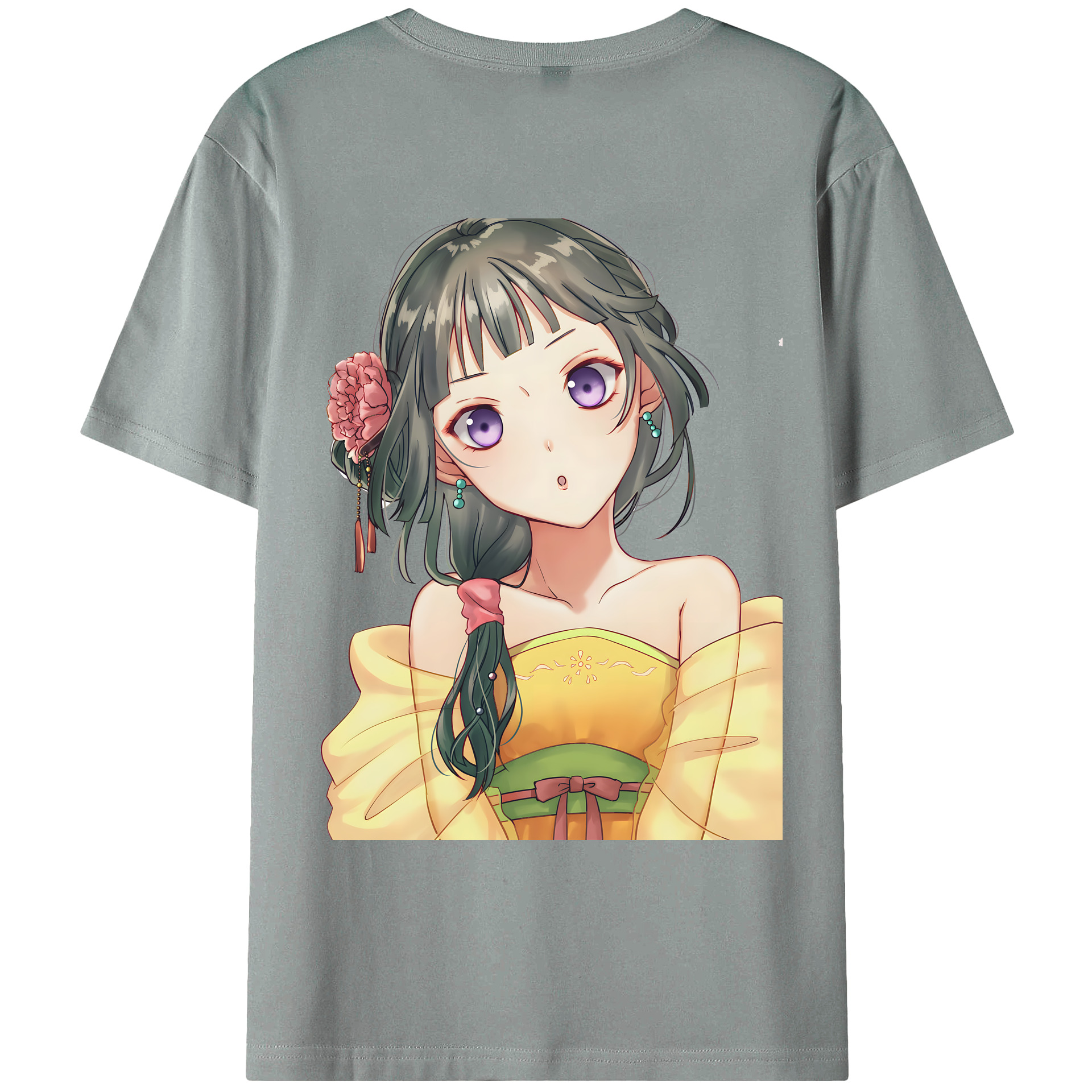 （画像用） 薬屋のひとりごと The Apothecary Diaries 綿100％ メンズ半袖Tシャツ（バックプリント） 通気性